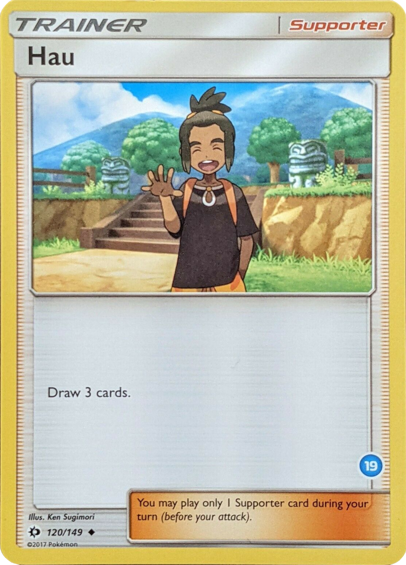 Hau (19) (Alolan Ninetales Half-Deck) - SM Trainer Kit Alolan Sandslash & Alolan Ninetales