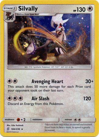 Silvally - 184/236 (Cosmos Holo) - Blister Exclusives Holofoil