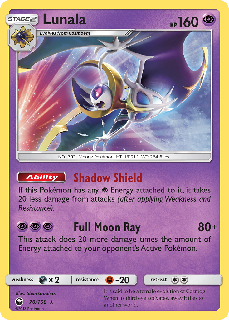 Lunala/168 - SM  Celestial Storm Holofoil