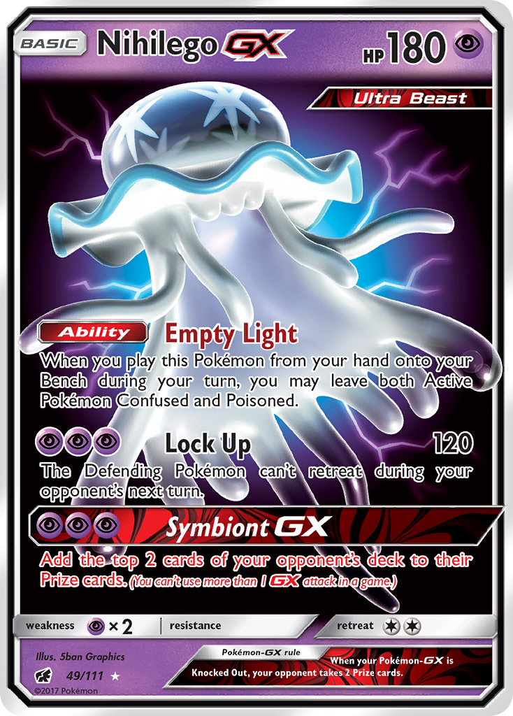 Nihilego GX 49/111 - SM  Crimson Invasion Holofoil