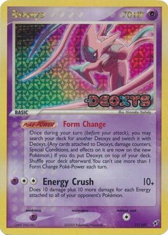 Deoxys (Attack Forme)/107 - Deoxys Reverse Holofoil
