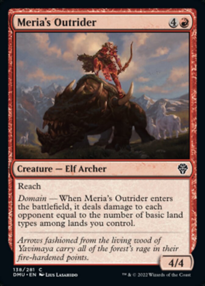 Meria's Outrider (DMU-138) - Dominaria United