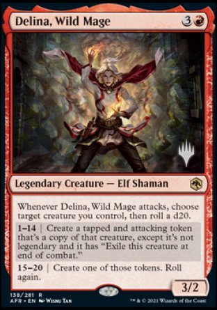 Delina, Wild Mage (PPAFR-138) - Adventures in the Forgotten Realms Promos