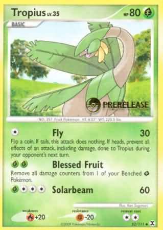 Tropius - 52/111 (Prerelease) - Nintendo Promos