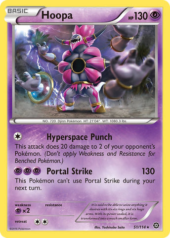 Hoopa - 51/114 (XY Steam Siege) - Deck Exclusives Holofoil