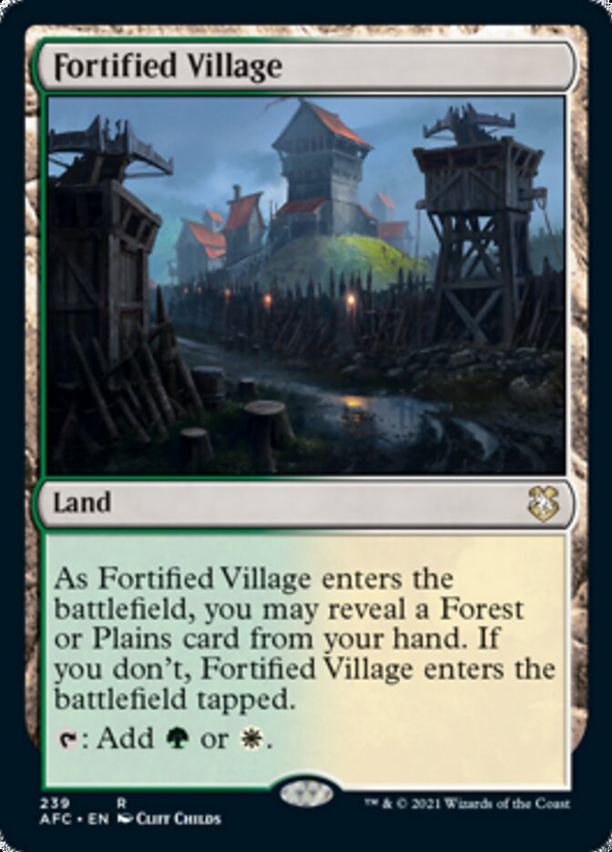 Fortified Village (AFC-239) - Forgotten Realms Commander