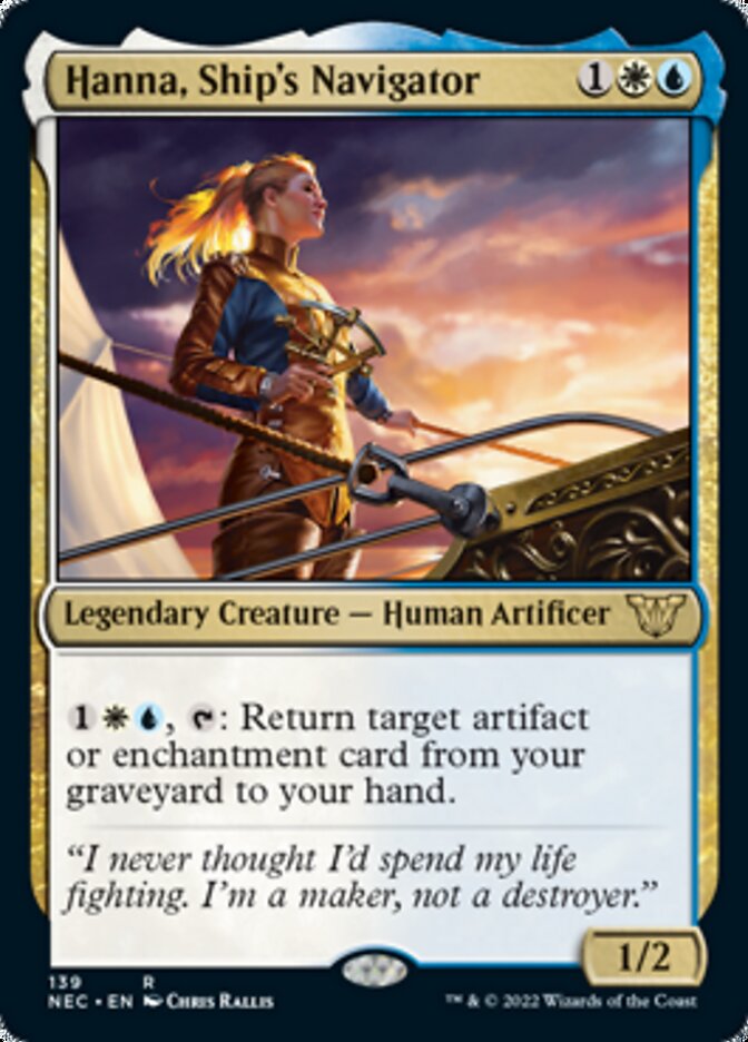 Hanna, Ship's Navigator (NEC-139) - Neon Dynasty Commander