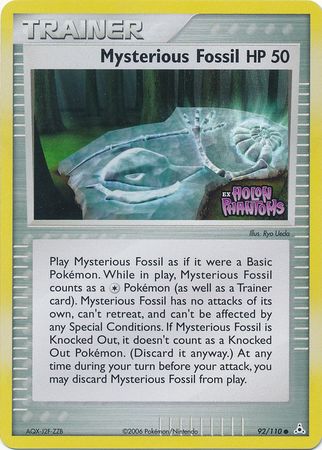 Mysterious Fossil/110 - Holon Phantoms Reverse Holofoil
