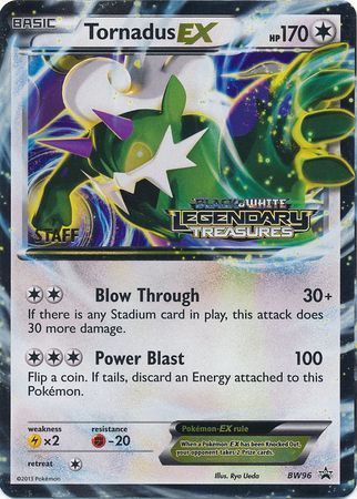 Tornadus EX - BW96 (Prerelease) [Staff] - Black and White Promos Holofoil