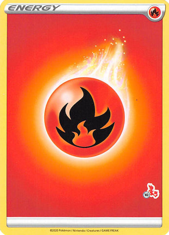 Fire Energy (#10 Cinderace Stamped) - Battle Academy 2022