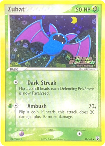 Zubat 82/109 - Team Rocket Returns Reverse Holofoil