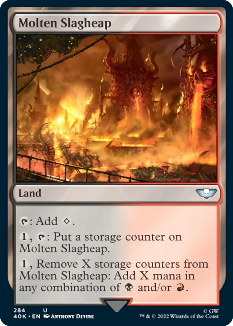 Molten Slagheap (Surge Foil) (40K-284) - Warhammer 40,000 Commander Foil