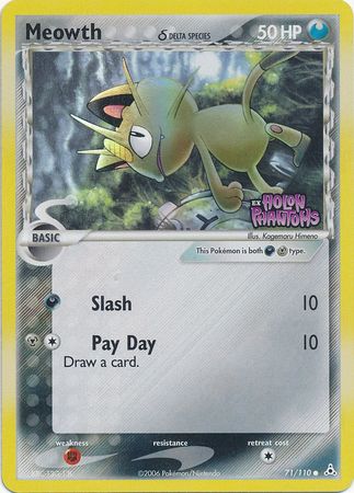 Meowth (Delta Species) 71/110 - Holon Phantoms Reverse Holofoil