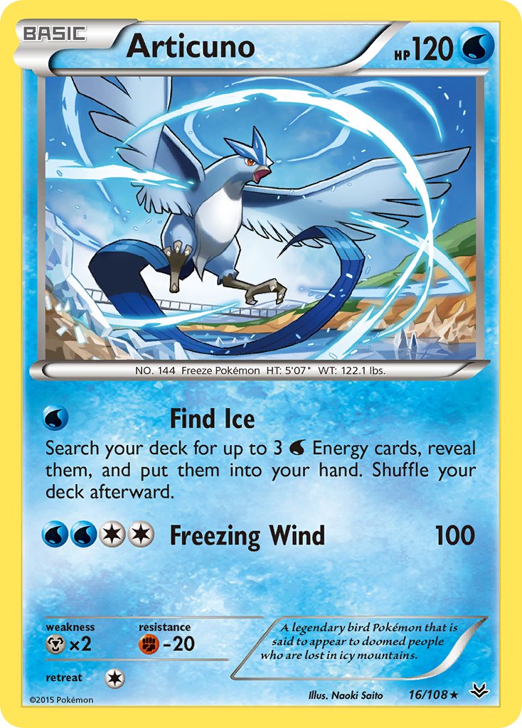Articuno - 16/108 (XY Roaring Skies) - Deck Exclusives Holofoil
