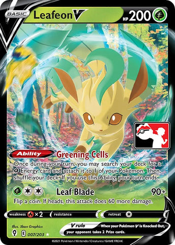 Leafeon V - Prize Pack Series Cards Holofoil