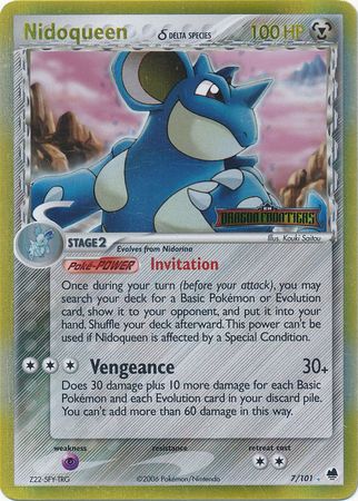 Nidoqueen (Delta Species)/101 - Dragon Frontiers Reverse Holofoil