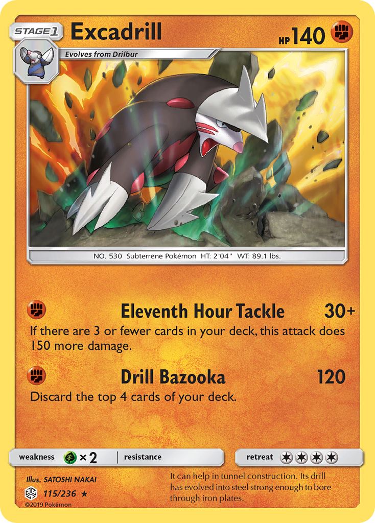 Excadrill/236 - SM  Cosmic Eclipse Holofoil