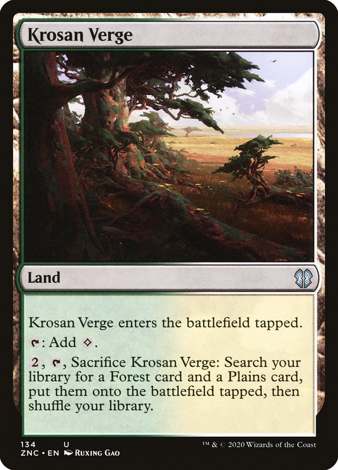 Krosan Verge (ZNC-134) - Zendikar Rising Commander