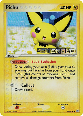Pichu/106 - Emerald Reverse Holofoil