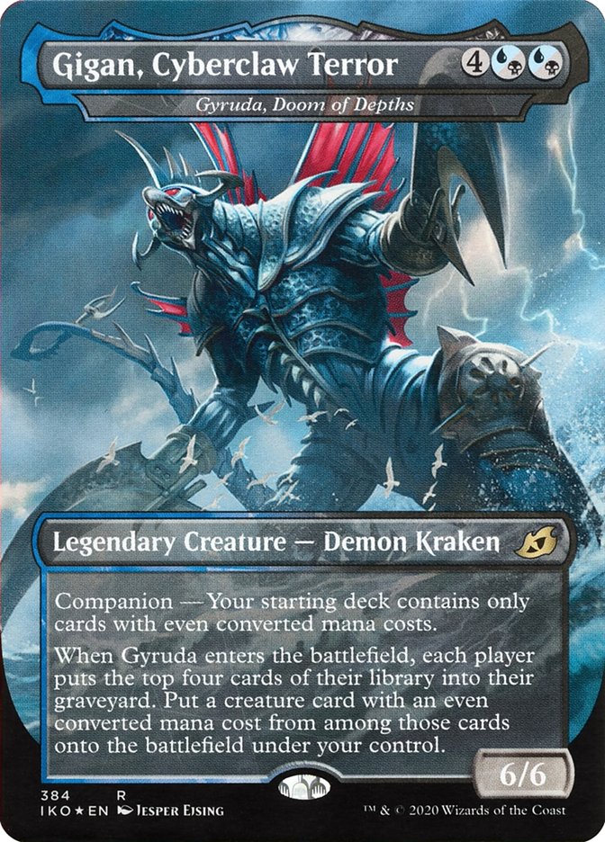 Gigan, Cyberclaw Terror - Gyruda, Doom of Depths (IKO-384) - Ikoria: Lair of Behemoths / Gigan, Cyberclaw Terror: (companion) (Borderless)