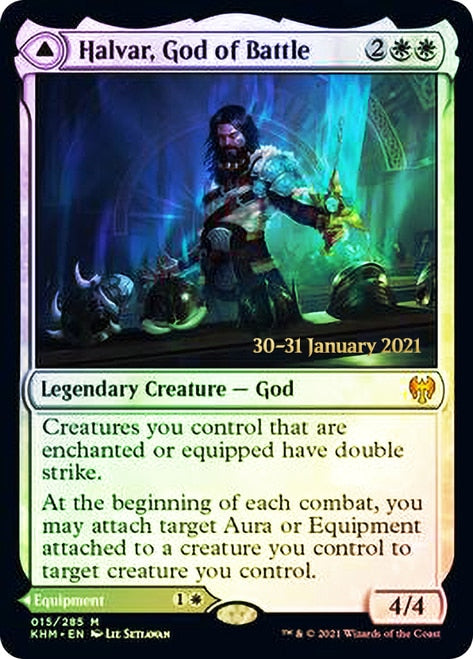 Halvar, God of Battle (PRE-015) - Kaldheim Promos Foil