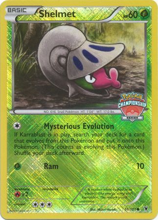 Shelmet - 11/101 (Championship Series) - League & Championship Cards Reverse Holofoil