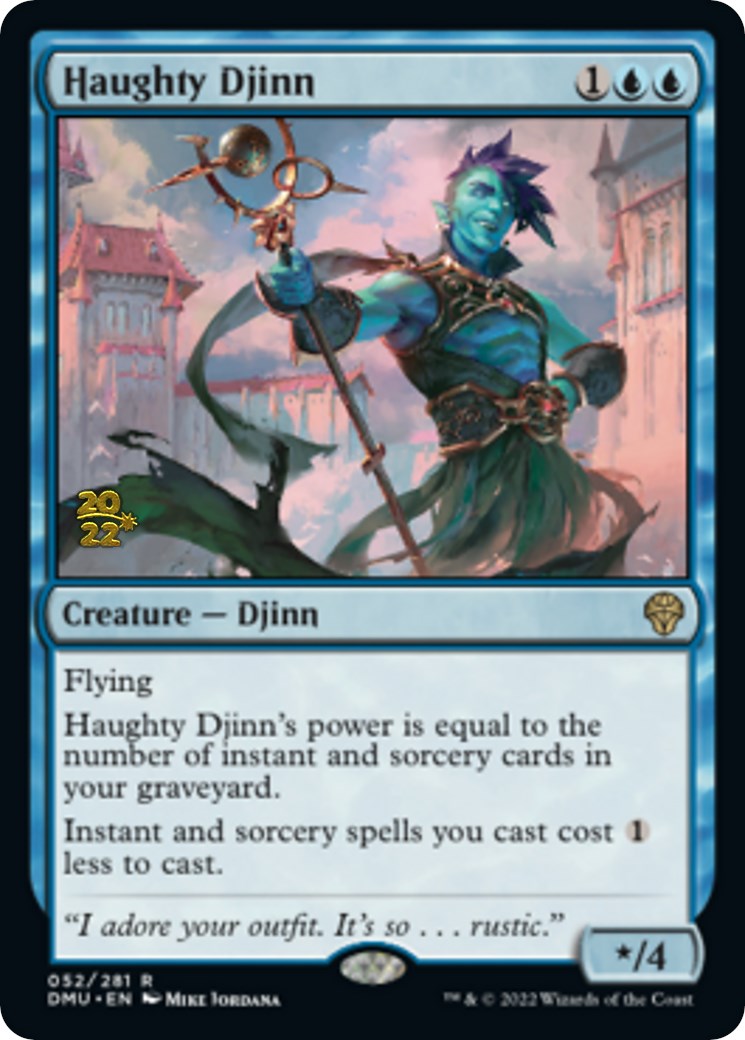 Haughty Djinn (PRE-052) - Dominaria United Promos Foil