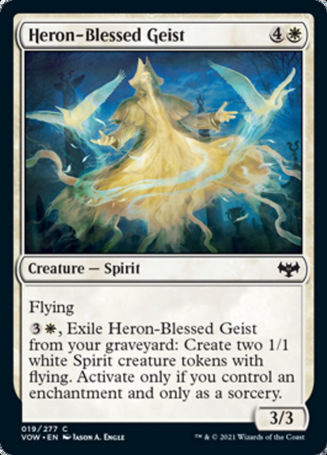Heron-Blessed Geist (VOW-019) - Innistrad: Crimson Vow