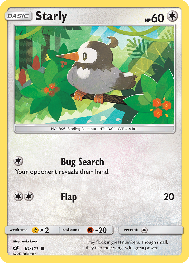 Starly 81/111 - SM  Crimson Invasion