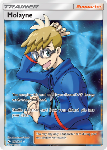 Molayne (Full Art)/214 - SM  Unbroken Bonds Holofoil