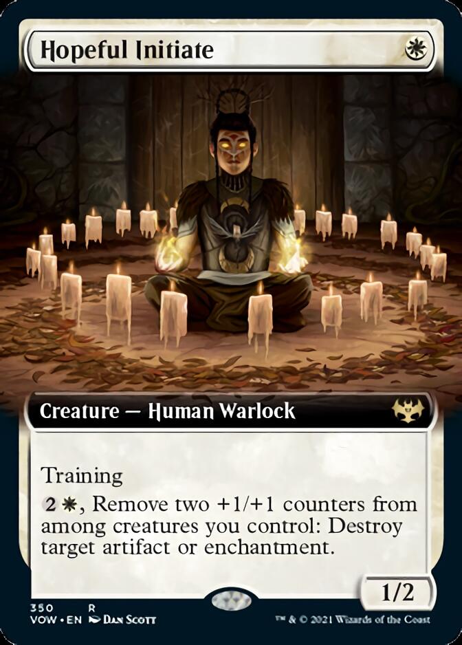 Hopeful Initiate (Extended Art) (VOW-350) - Innistrad: Crimson Vow: (Extended Art)