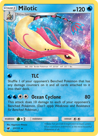 Milotic 27/111 - SM  Crimson Invasion Holofoil