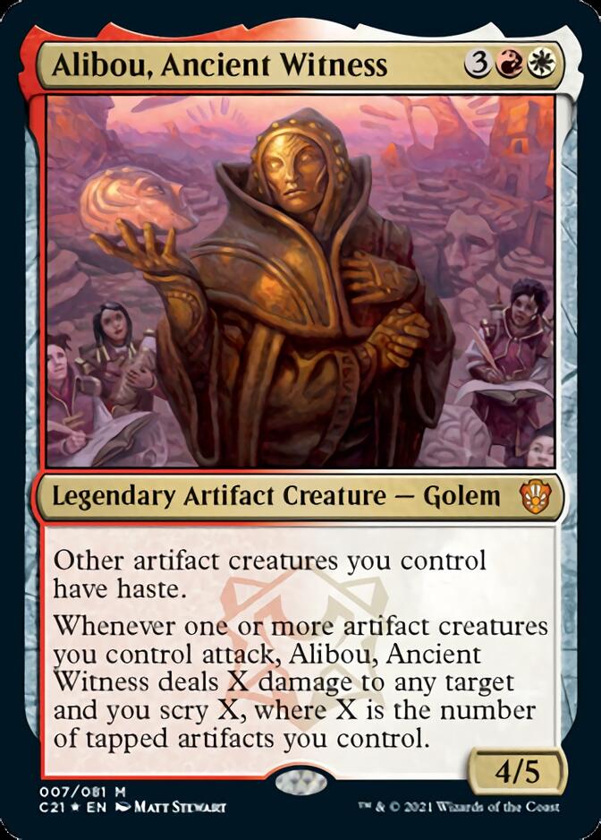 Alibou, Ancient Witness (C21-007) - Commander 2021 Foil