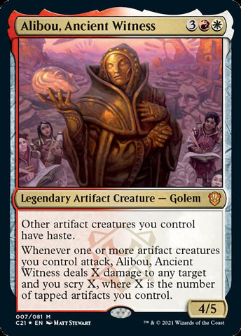 Alibou, Ancient Witness (C21-007) - Commander 2021 Foil