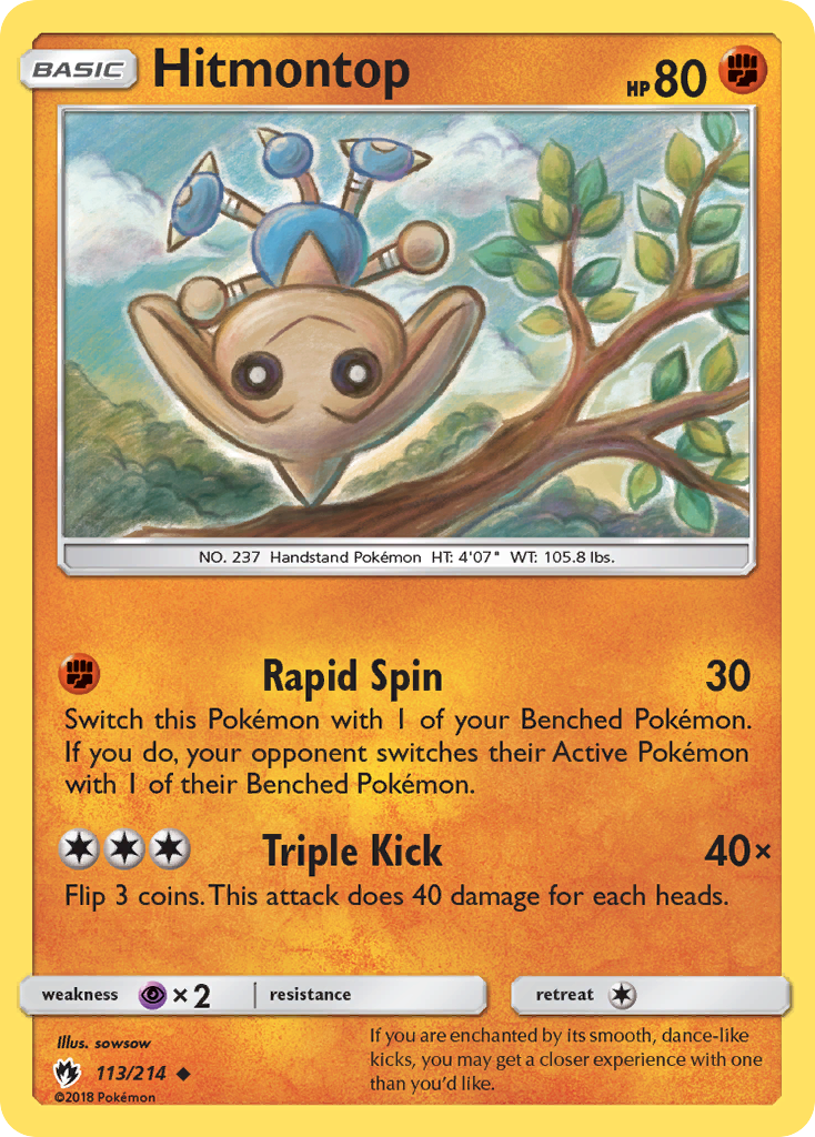 Hitmontop 113/214 - SM  Lost Thunder