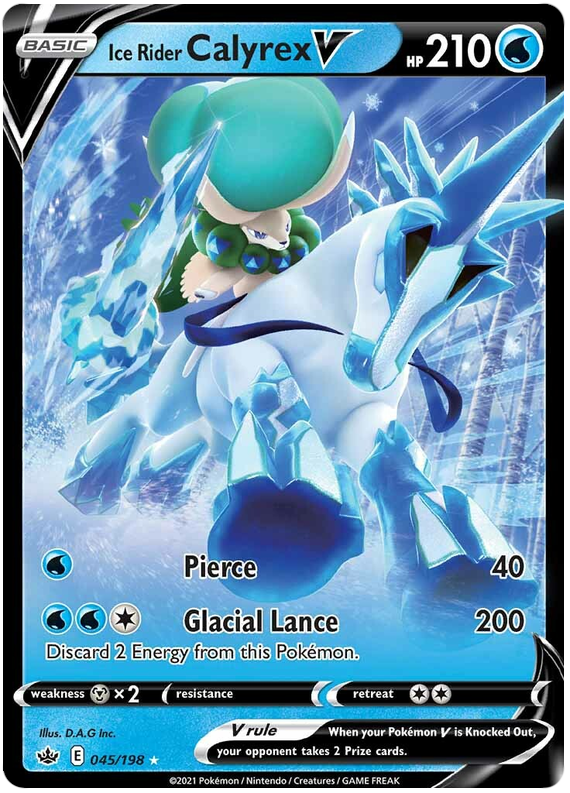 Ice Rider Calyrex V 45/198 - SWSH06 Chilling Reign Holofoil