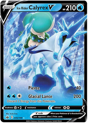Ice Rider Calyrex V 45/198 - SWSH06 Chilling Reign Holofoil