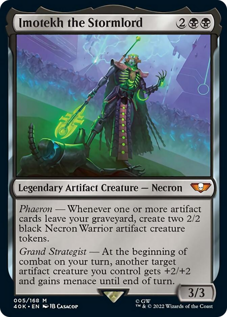 Imotekh the Stormlord (Surge Foil) (40K-005) - Warhammer 40,000 Commander Foil