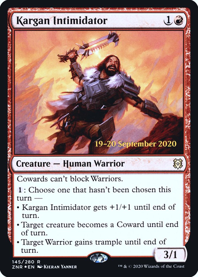 Kargan Intimidator (PRE-145) - Zendikar Rising Promos Foil
