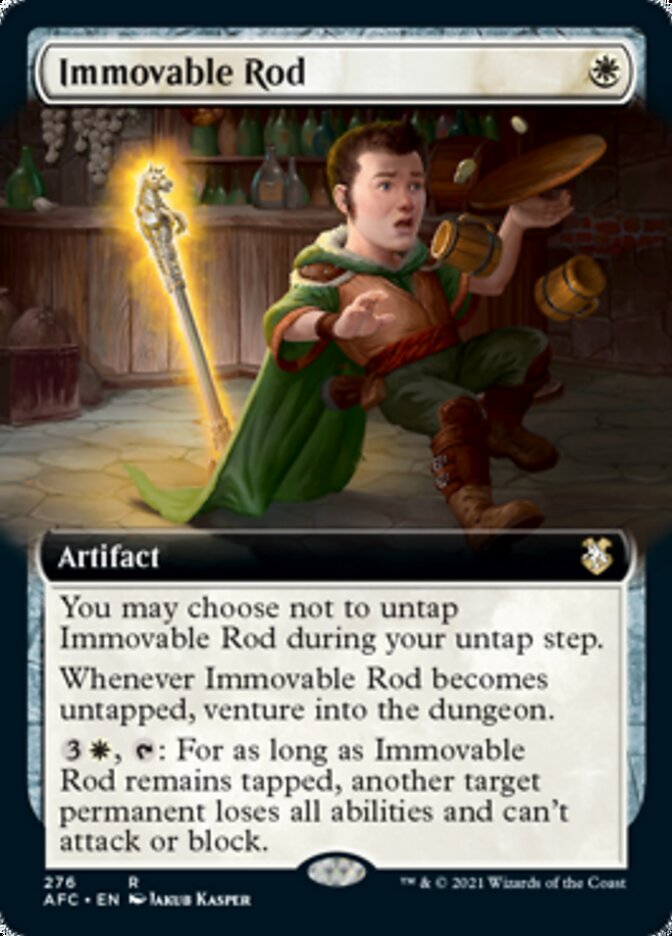 Immovable Rod (Extended Art) (AFC-276) - Forgotten Realms Commander: (Extended Art)