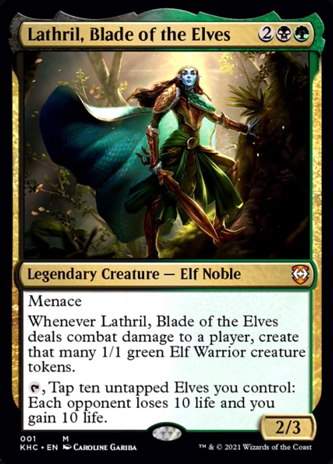 Lathril, Blade of the Elves (KHC-001) - Kaldheim Commander