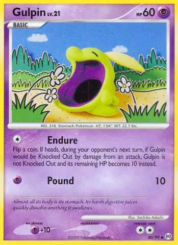 Gulpin (40) 40/99 - Arceus