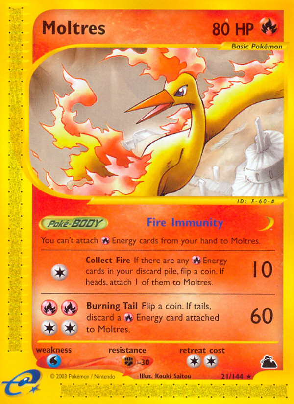 Moltres - 21/144 Skyridge - Rare