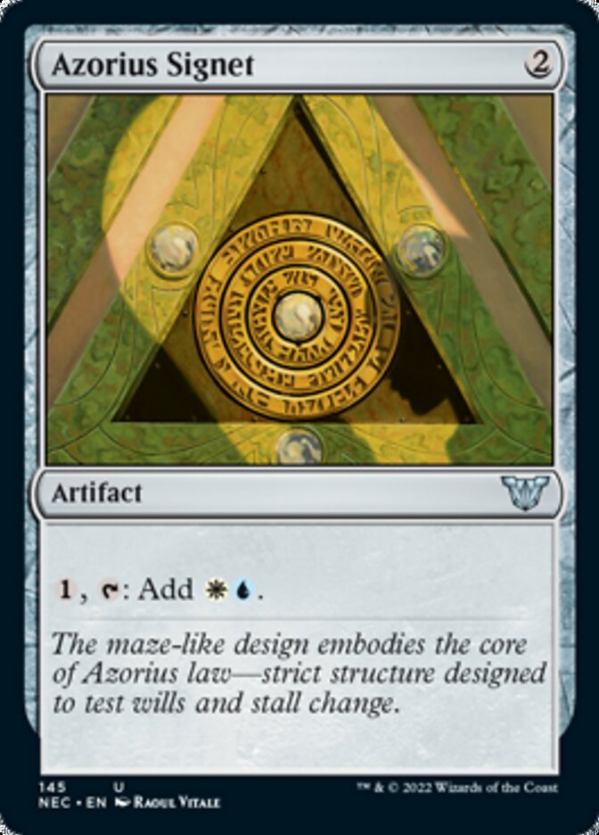 Azorius Signet (NEC-145) - Neon Dynasty Commander