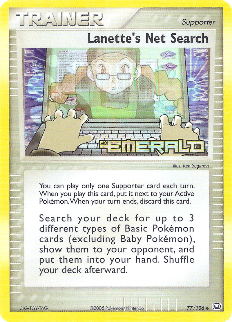 Lanette's Net Search/106 - Emerald Reverse Holofoil