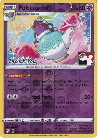Polteageist - 83/189 (Pokemon League) [Thank You] - League & Championship Cards Reverse Holofoil