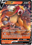 Entei V 22/172 - SWSH09 Brilliant Stars Holofoil