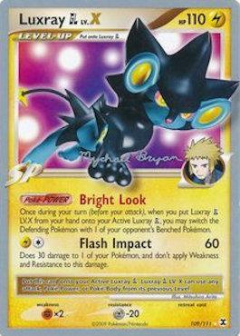 Luxray GL LV.X - 2010 (Mychael Bryan) 109 - World Championship Decks