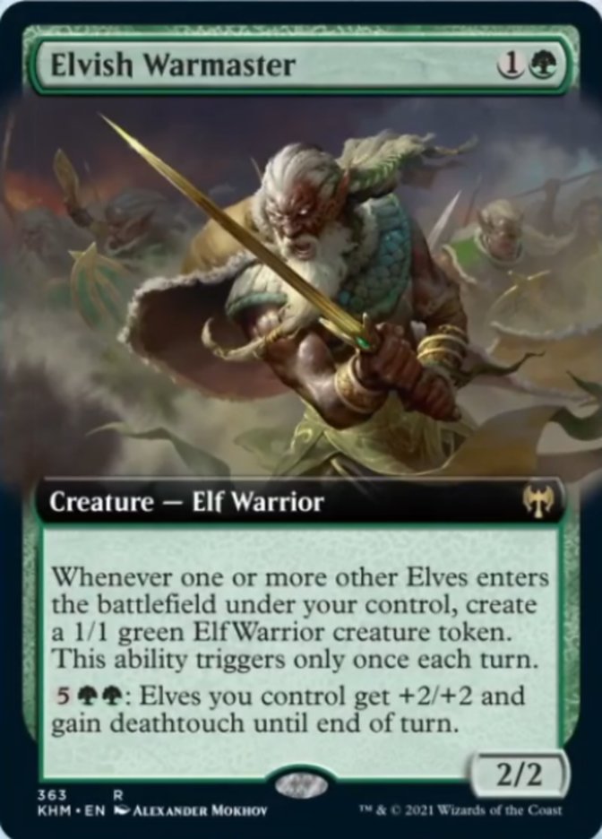 Elvish Warmaster (Extended Art) (KHM-363) - Kaldheim: (Extended Art)