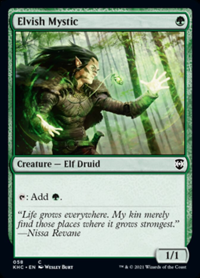 Elvish Mystic (KHC-058) - Kaldheim Commander